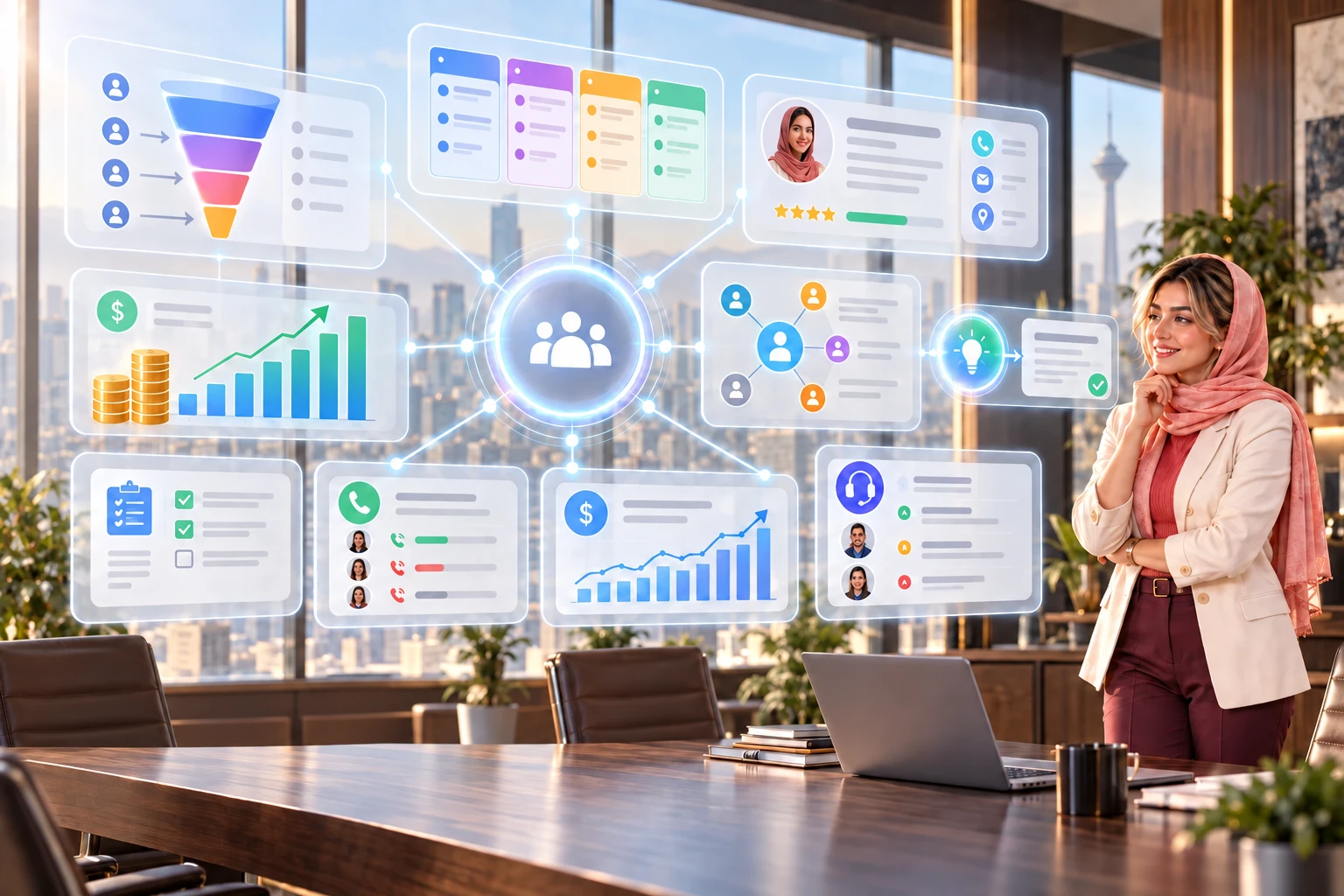 مدیرم CRM برای مدیران کسب‌وکار، فروش، عملیات و پشتیبانی